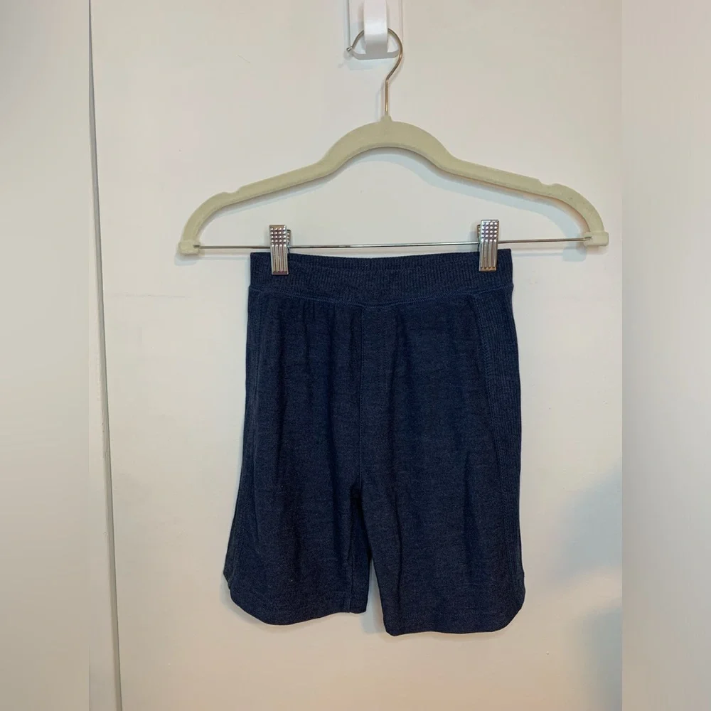 NWT Chaser Boys Cozy Knit Rib Panel Shorts in Navy - Picture 3 of 6